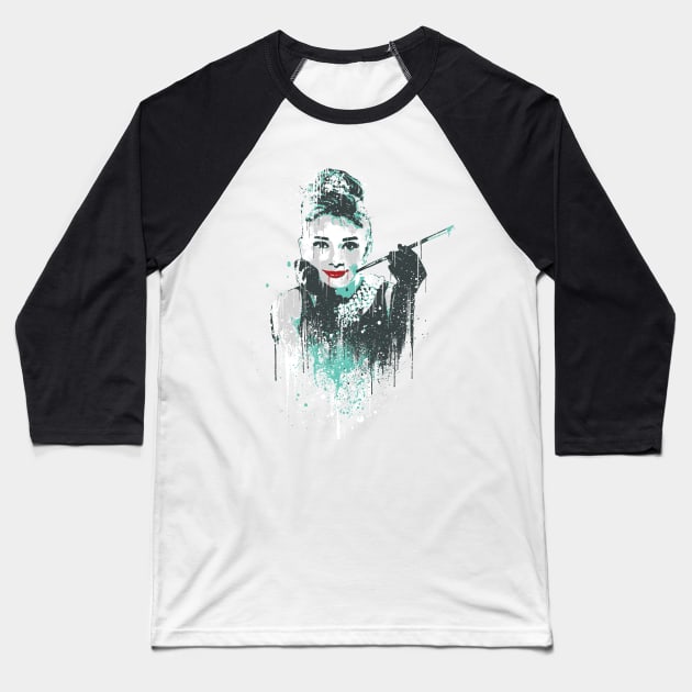 Audrey Baseball T-Shirt by trev4000